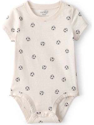 Carter's Erkek Bebek Body Yenidoğan-24 Ay Bej