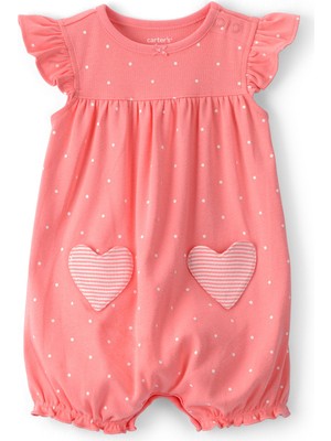 Carter's Kız Bebek Kısa Tulum 3 Ay-24 Ay Pembe