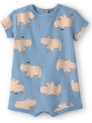 Carter's Erkek Bebek Kısa Tulum 3 Ay-24 Ay Mavi