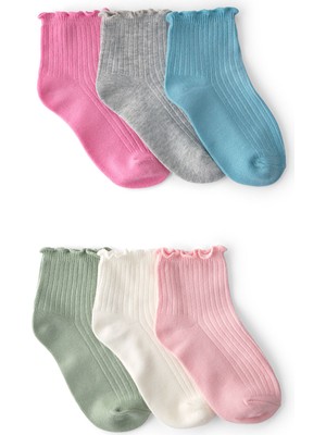 Carter's Kız Çocuk  6lı Çorap 4-7 Yaş Çok Renkli