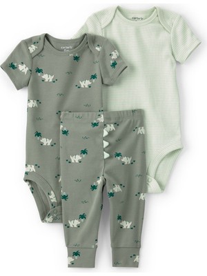 Carter's Erkek Bebek 3lü Set Yenidoğan-24 Ay Yeşil