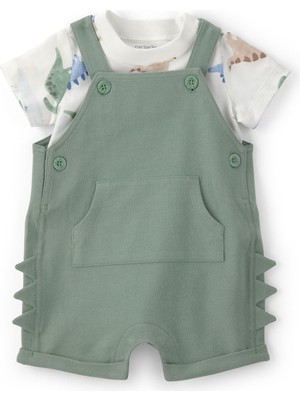 Carter's Erkek Bebek Salopet Set 3 Ay-24 Ay Yeşil