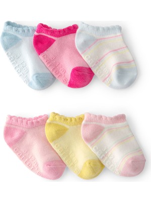 Carter's Kız Bebek 6lı Çorap 0-12 Ay Çok Renkli
