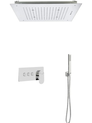 Fause Ankastre Kombine Duş Seti Tavandan Yağmurlama ve Sis Fonksiyonlu FAU112