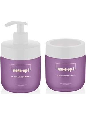 Nexa Cam Sabunluk ve Diş Fırçası Kutusu Seti (Mor)