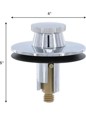 88599 Kaldır ve Döndür Küvet ve Banyo Gider Tıpası, Krom