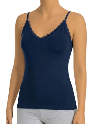 Öts Kadın Atlet Ayarlanabilir Ip Askılı (%90 Viskon - %10 Elastan)