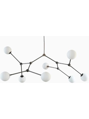 101 Copenhagen Drop Chandelier Bulb Grey 5m Ayarlanabilir Dekoratif Tasarım Avize