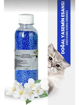 ELECTRON Kedi Kumu ve Tuvaleti Koku Giderici Granül Yasemin – 250 ml