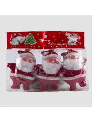 Zero Land Matrixzn 3 Lü Noel Baba Yılbaşı Ağaç Süsü - Kırmızı