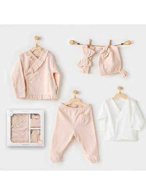 Andywawa AC24110 Cute Bunnies Be Sking 5 Parça Hastane Çıkışı Pink
