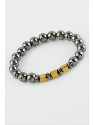 Zero Land Matrixzn Hematit Doğaltaşlı Bileklik - Antrasit