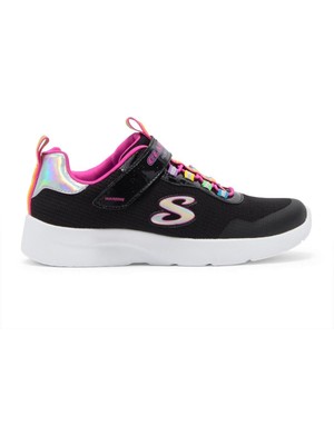 Skechers Dynamight 2.0 - Rockin# Rainbow Büyük Kız Çocuk Siyah Spor Ayakkabı 302464L Bkmt