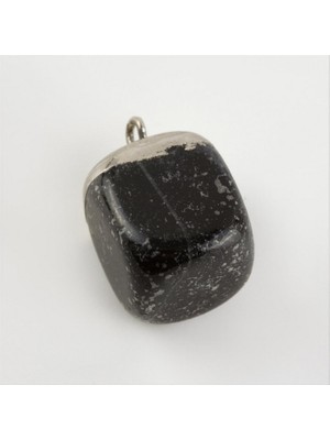 Zero Land Matrixzn Labradorit Doğaltaş Kolye Ucu - Siyah