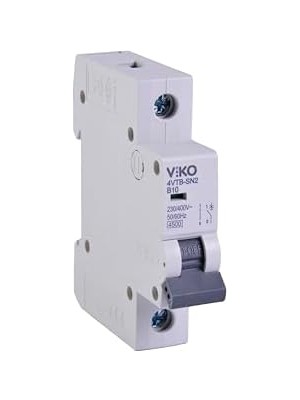 4VTB-1B10 Otomatik Sigorta 4,5ka B Tipi 1 Kutup 10A