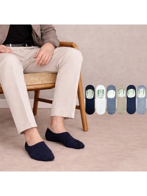 Kral Socks Erkek -  Bambu Babet Çorap Dikişsiz Parfümlü Silikonlu Babet Çorap