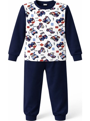 Remsa Erkek Çocuk Pamuklu Desenli Pijama Takımı 6068-20 LACI02