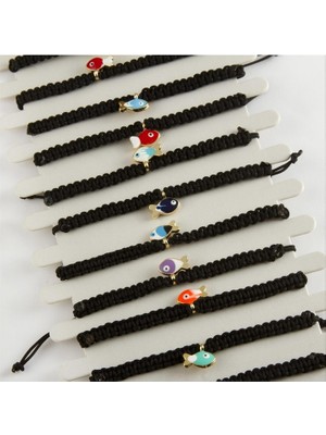 Zero Land Matrixzn Balık Makrome Örgülü Bileklik - Siyah