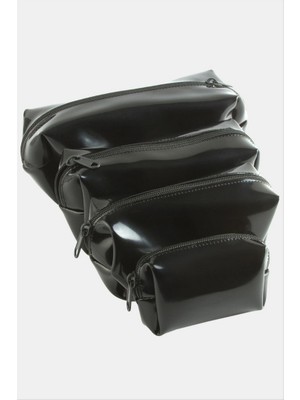 Zero Land Matrixzn 4 Adet El Tutmalı Makyaj Çantası - Siyah