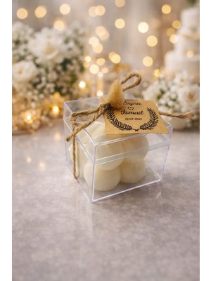 Liondes Candles Şık ve Zarif Nişan Söz Düğün Hediyeliği 25'li