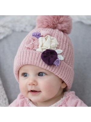 Dandini Recors My Baby Kumsal 0 - !8 Ay Kız Bebek Yün Hattuş Bere Şapka