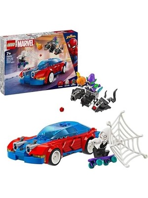 | Örümcek Adam Yarış Arabası ve Venom Green Goblin 76279 – 7 Yaş ve Üzeri Kız ve Erkek Çocuklar Için Spidey Minifigürü Içeren Oyuncak Yapım Seti, Doğum Günü Hediyesi Fikri (227 Parça)