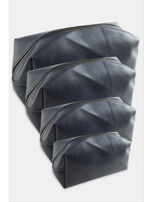 Zero Land Matrixzn 4 Adet El Tutmalı Makyaj Çantası - Lacivert