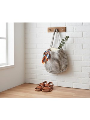 Veyla Style %100 El Yapımı Koton Ip Kadın Omuz ve El Çantası