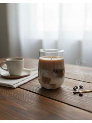 Liondes Candles Latte Görünümlü Mum