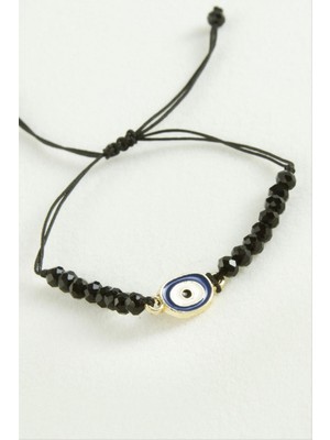 Zero Land Matrixzn Nazar Kristal Bileklik - Siyah