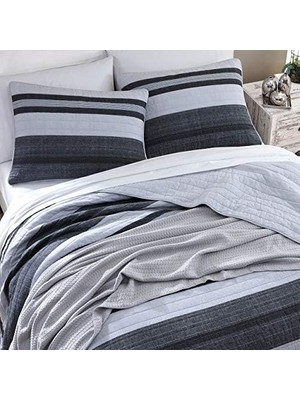 Ev | Ardmoore Koleksiyonu | Premium Pamuk Ultra Yumuşak Yorgan Örtüsü, Rahat 2 Parça Yatak Seti, Tüm Sezon Şık Yatak Örtüsü, Ikiz, Gri