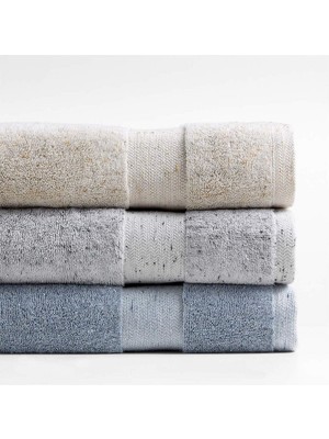 Pamuklu 50X90-70X140 cm 2'li Banyo Takım Havlu Seti Çeyizlik Bej