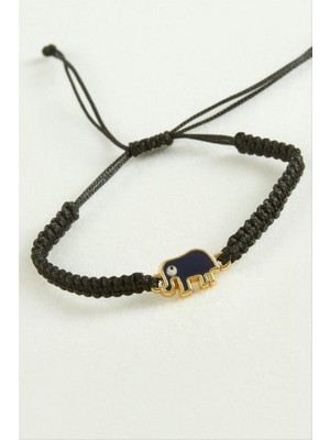 Zero Land Matrixzn Fil Makrome Ip Bileklik - Siyah