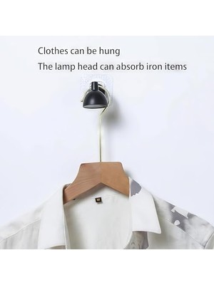 Manyetik Anahtarlık Askısı – Duvara Monte, Kendinden Yapışkanlı, Güçlü Mıknatıs, Lamba Şeklinde Modern Dekoratif Anahtarlık Tutucu, 2 Adet, Evınto