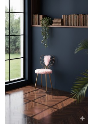 HediSelim Melek Gold Prenses Tasarım Sandalye