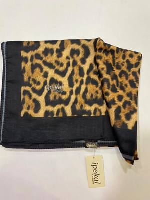 İpekal Ipekal Natural Leopar Desen Soft Şal 2