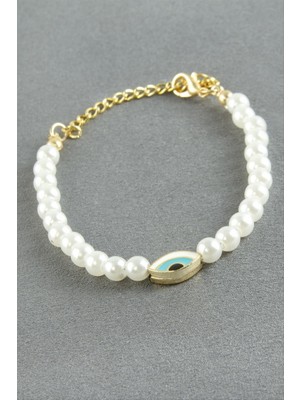 Zero Land Matrixzn Göz Inci Bileklik - Beyaz