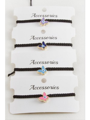 Zero Land Matrixzn Kelebek Makrome Örgülü Bileklik - Sarı