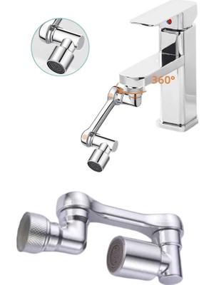 Nuveden Ieg™ Dönebilen Musluk Başlığı Akrobat Mutfak Banyo Musluk Ucu Başlığı Oynar Başlıklı