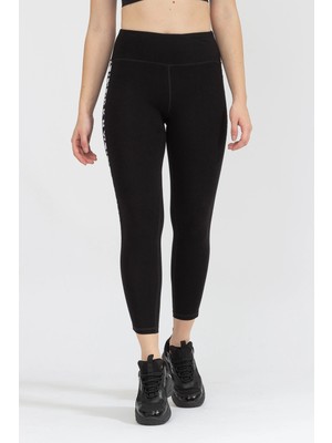 Dkny Hw 7/8 Logo Tape Tgt Kadın Tayt-Siyah