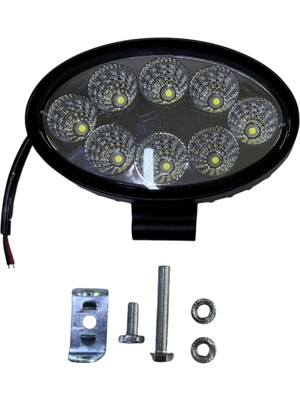 Peren Traktör LL0024 Oval 8’li LED Lamba 12-24V / Bütün Traktörlere Uyumlu