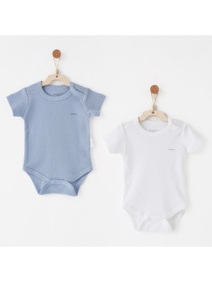 Andywawa Bebek Body 2 Pcs Short Sleeve Body Jacquard Specıal Modal