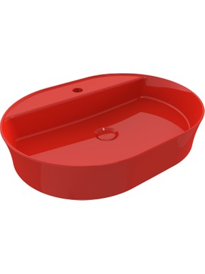 Bocchı Bocchi Sottile Slim Line Tezgah Üstü Lavabo Parlak Kırmızı - 1600-019-0126
