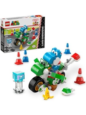 Super Mario: Mario Kart – Yoshi Bike 72031, 7 Yaş ve Üzeri Erkek ve Kız Çocukları ve Oyuncular Için Yaratıcı Oyuncak Yapım Seti, Oyuncular Için Doğum Günü Hediyesi (133 Parça)