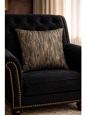 Lena Maison Haliç Kırlent Kılıfı Hardal Çizgili 47X47 cm