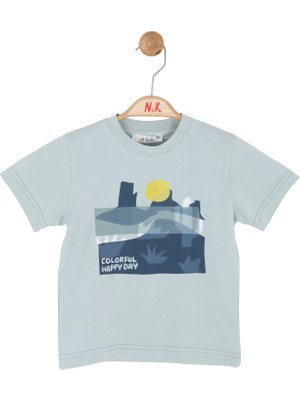 Nk Erkek Bebek Happy Tshirt 1-4 Yaş Mint