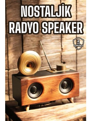 Nuveden Ieg™ Nostaljik Görünümlü Bluetooth Bağlantılı Speaker