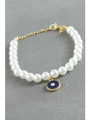 Zero Land Matrixzn Nazar Inci Bileklik - Beyaz