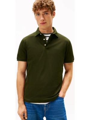 Tommy Hilfiger Erkek Gizli Patlı Regular Fit Polo T-Shirt - Haki