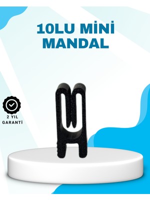 Nuveden Ieg™ Poşet Kapatma Mandalı Hava Geçirmez Siyah 10 Adet Set